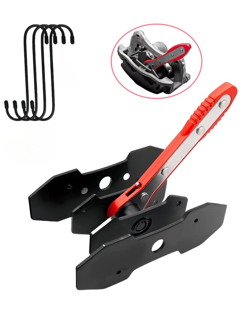 RONVEX Car Brake Caliper Press Tool, 360° Rotation Auto Swing Ratchet Expander Wrench Compressor Brake Pad Spreader for Single Twin Quad Sextuplet Piston Disc Brake Caliper, Universal Fit - Image 1