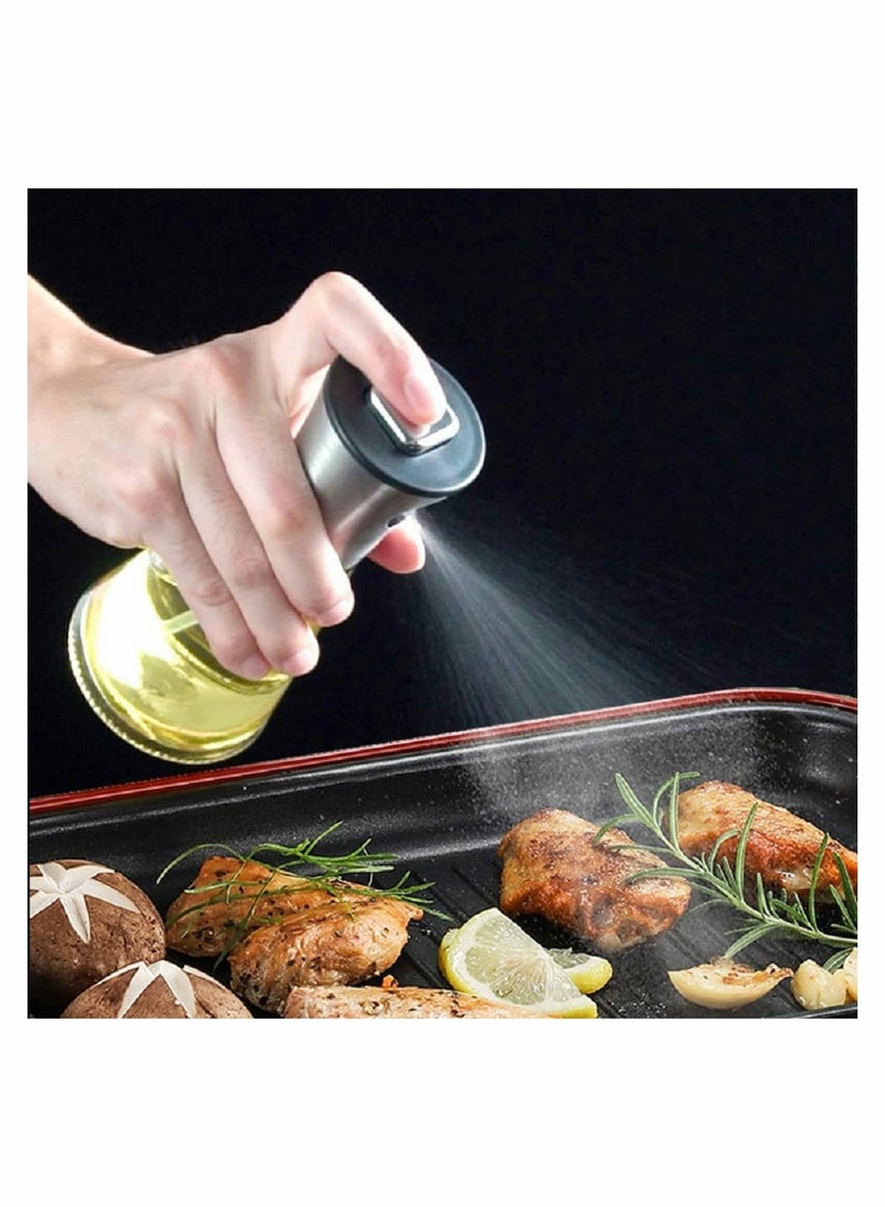 SYOSI Oil Sprayer For Cooking 200ML Oil Sprayer For Air Fryer 304 Stainless Steel Olive Oil Dispenser Spray Bottle For BBQ Kitchen Baking Roasting - Image 2