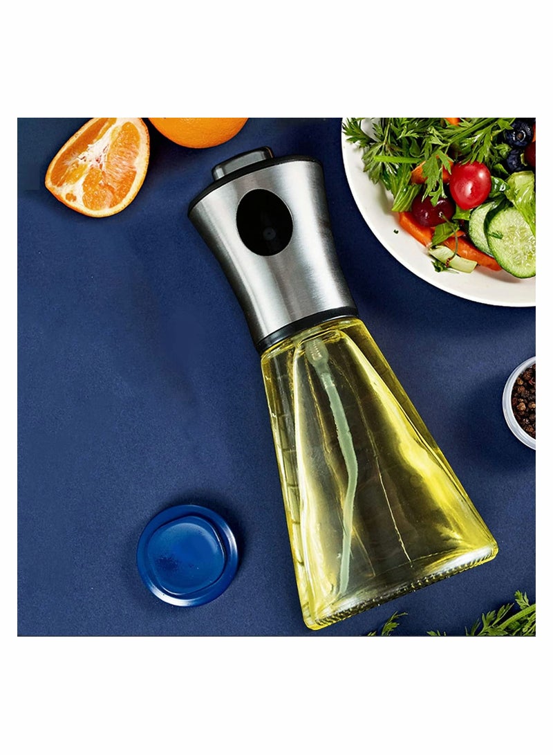 SYOSI Oil Sprayer For Cooking 200ML Oil Sprayer For Air Fryer 304 Stainless Steel Olive Oil Dispenser Spray Bottle For BBQ Kitchen Baking Roasting - Image 3