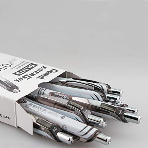 Pentel 163809 EnerGel Pearl Deluxe RTX Gel Retractable Pens Fine Point Black Ink - Image 2