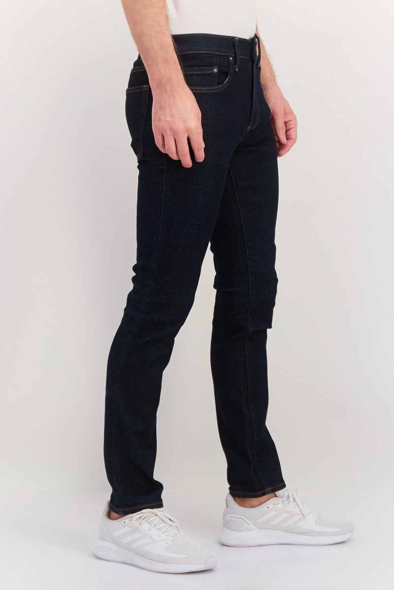 GAP Men Skinny Fit Solid Denim Jeans Navy - Image 4