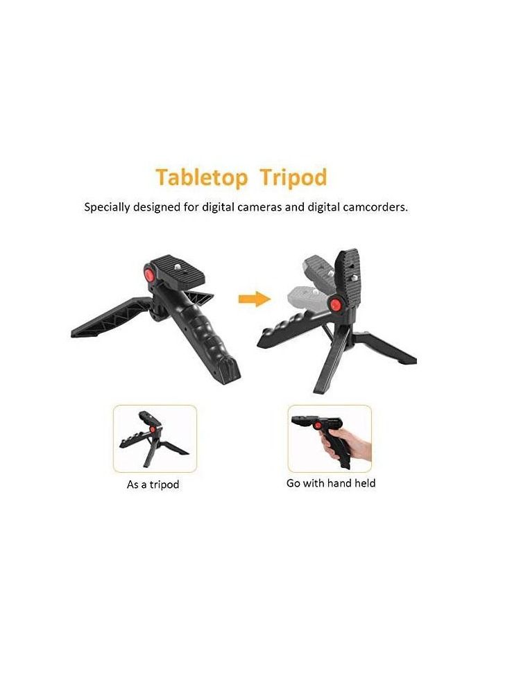 Vlogging Live Streaming Kit With Microphone Tripod Black - Image 4