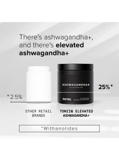 Toniiq Ashwagandha Supplement Capsules - 25% Withanolides - Stress Support - (52000mg) 40x Concentration Ashwagandha Extra Strength Formula - 60 Veggie Capsules  - Image 4