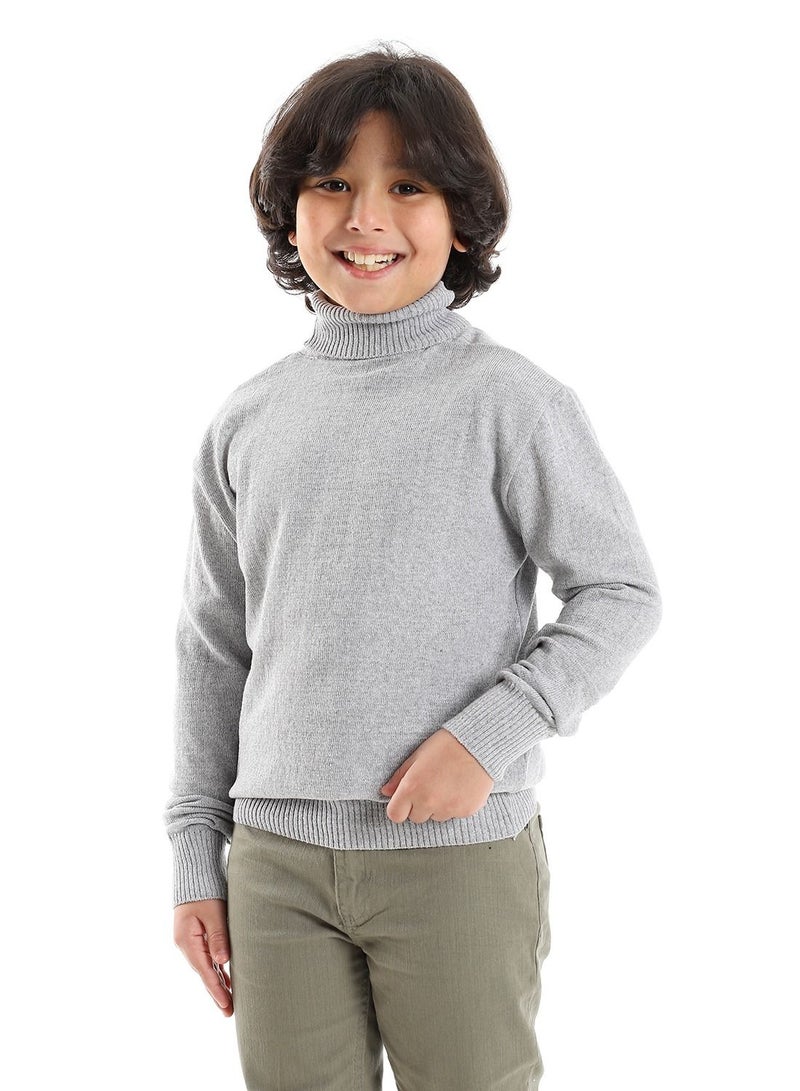 Caesar Boys' High Neck Fleece T-Shirt  - Image 2