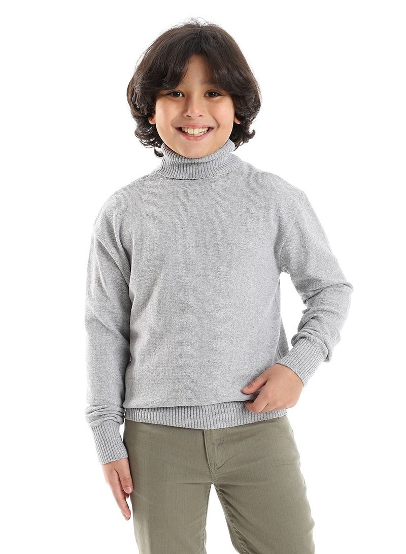 Caesar Boys' High Neck Fleece T-Shirt  - Image 1