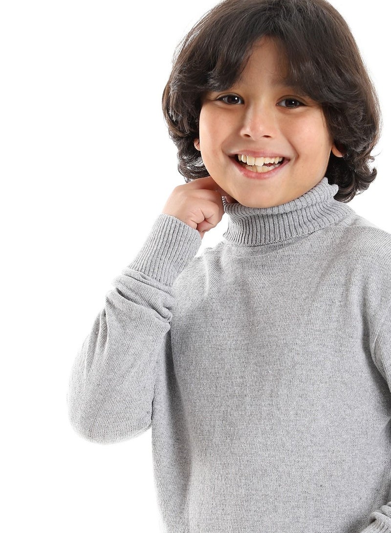 Caesar Boys' High Neck Fleece T-Shirt  - Image 3