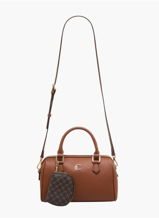 Le Confort Textured Tote Bag with Double Handles and Detachable Coin Pouch
