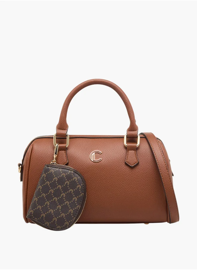 Le Confort Textured Tote Bag with Double Handles and Detachable Coin Pouch