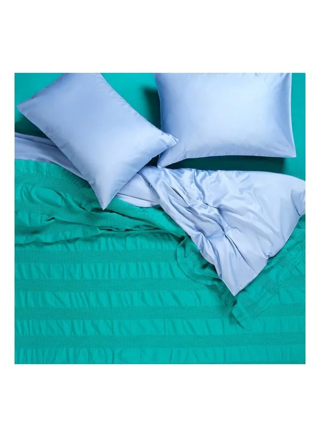 Braga Dark Green King Size Cotton Duvet Cover.