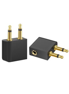 Tersely [2 PACK] Gold Plated Flight Airplane Headphone Audio Adapter, Air Plane Flight Connector Earphone Headphone Audio | Convert Great Sound on All Planes | Suits All in-Flight Media Systems  - Image 4