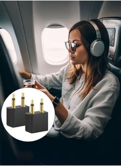 Tersely [2 PACK] Gold Plated Flight Airplane Headphone Audio Adapter, Air Plane Flight Connector Earphone Headphone Audio | Convert Great Sound on All Planes | Suits All in-Flight Media Systems  - Image 5