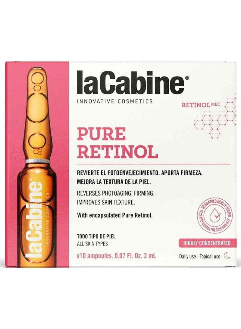 La Cabine Pure Retinol Concentrated Ampoules 10x2ml - Image 1