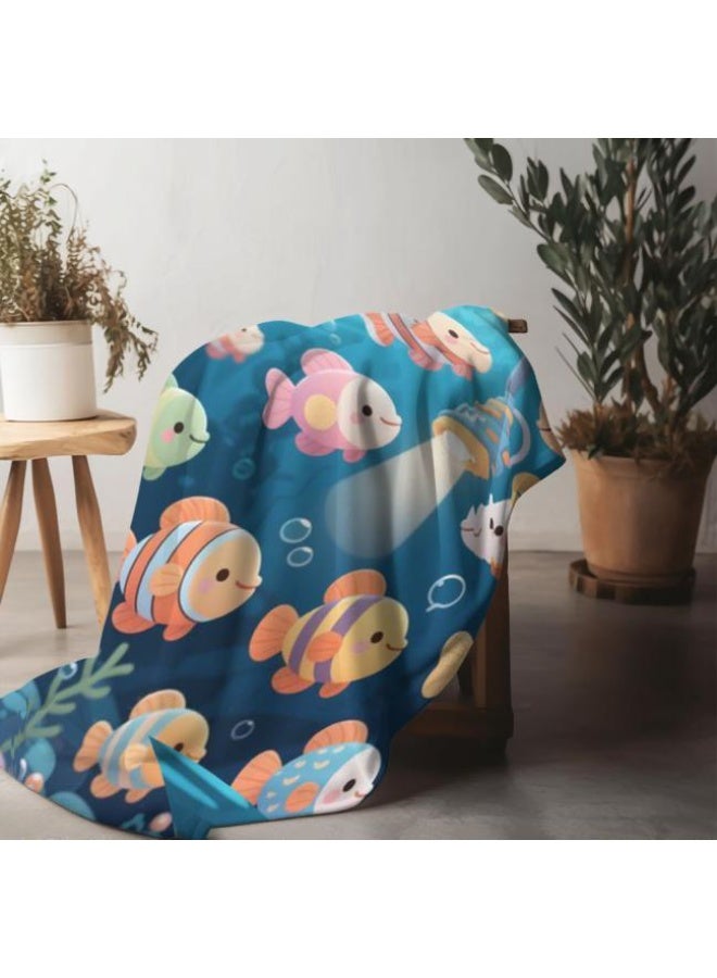 general Baby and children's cartoon flannel thin blanket (warm and comfortable, suitable for sleep, game use) 70cm*100cm - Image 3