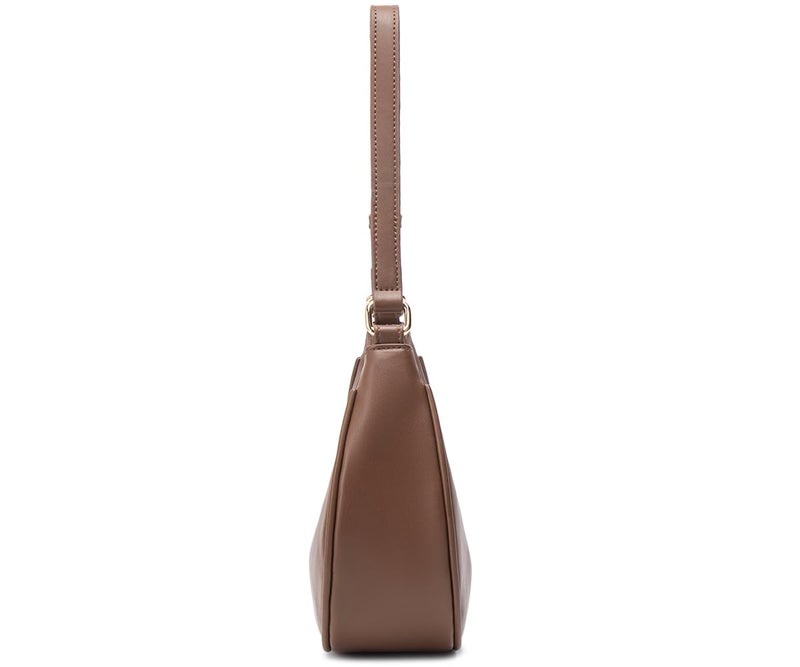 WSRYDJDL Crescent Shoulder Bags for Women Cute Hobo Tote Handbag Under the Arm Purses Mini Clutch Purse with Zipper Closure (Coffee) - Image 3