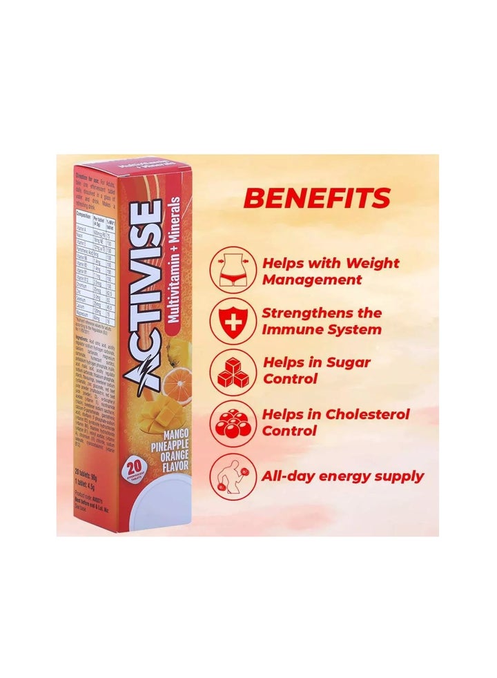Buy Activise Multivitamins And Minerals Effervescent Tablets Online ...