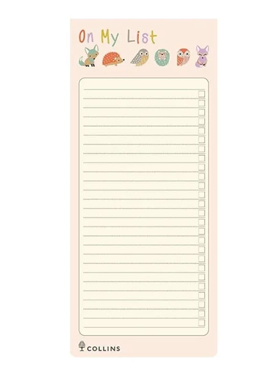 Collins Collins Woodland Slim Magnetic List Pad