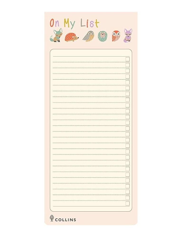 Collins Woodland Slim Magnetic List Pad