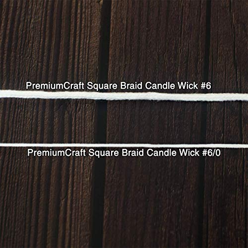 PremiumCraft Square Braid Cotton Candle Wick - #6/0 - Image 3