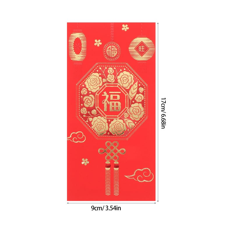 Money Envelopes For Cash Chinese Red Envelopes Traditional Craftsmanship Chinese New Year Weddings Red Cardboard 30Pcs - Image 2