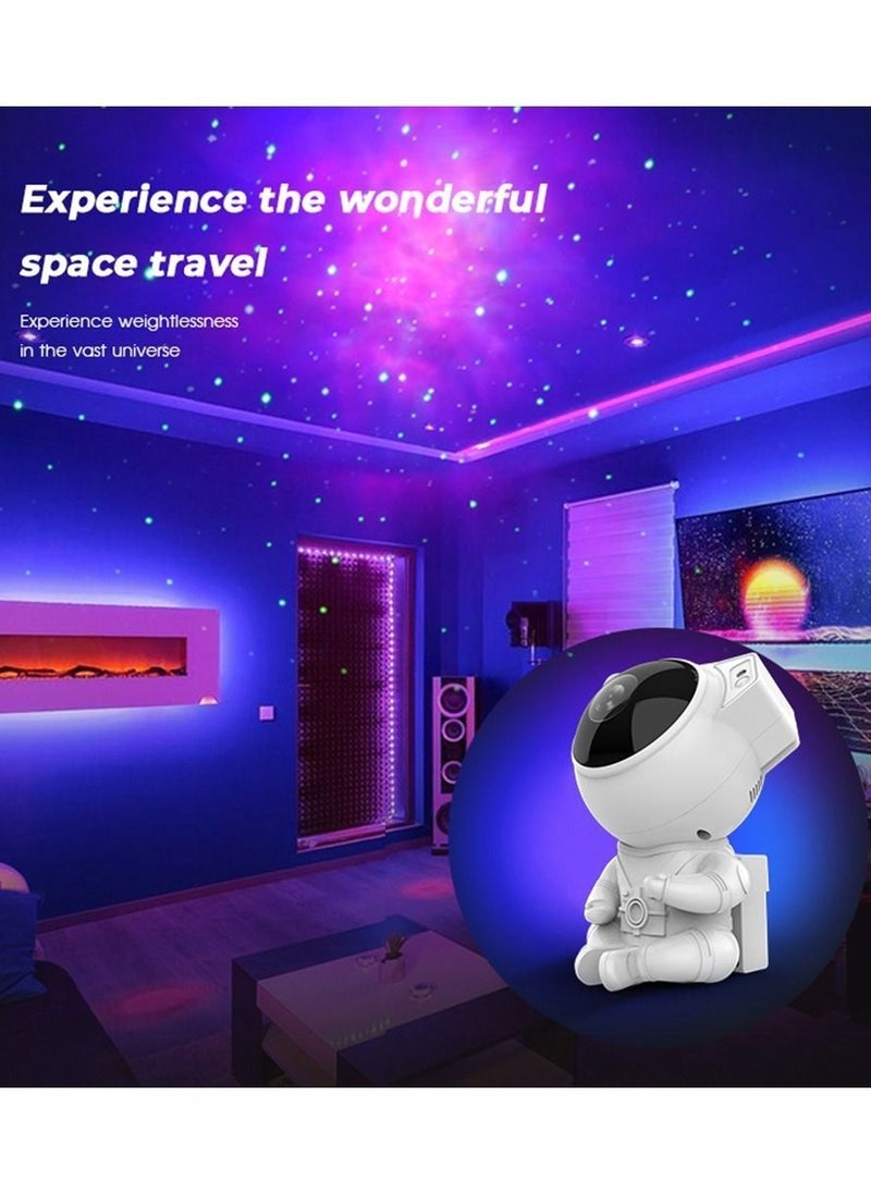 360°Adjustable Design Astronaut Nebula Galaxy Night Light Projector for Children Adults Baby Bedroom, Party Room and Game