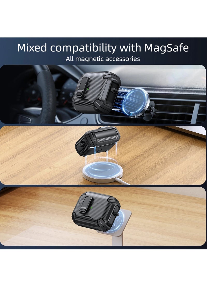 AirPods 4/AirPods Pro/AirPods Pro 2/AirPods Pro 3 protective case, magsafe，phone holder, pop-up headphone case,earphone protecter，headphone protecter，earphone case - Image 5