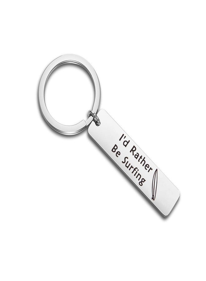 Gzrlyf Surfing Keychain Surfer Keychain Surfing Gift Surfboard Gift I d Rather Be Surfing Jewelry Water Sport Gift For Windsurfer (Surfing keychain) - Image 1