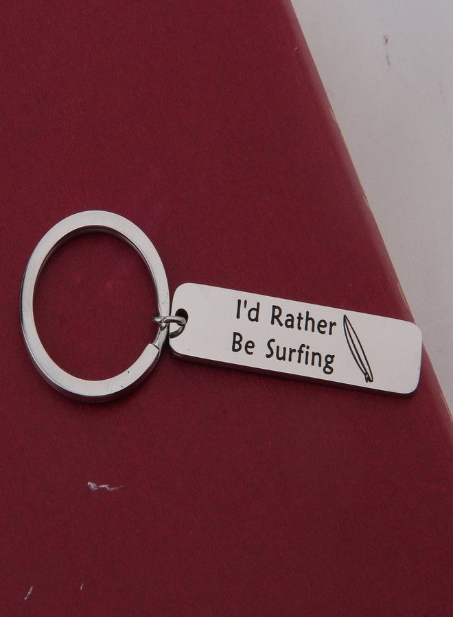 Gzrlyf Surfing Keychain Surfer Keychain Surfing Gift Surfboard Gift I d Rather Be Surfing Jewelry Water Sport Gift For Windsurfer (Surfing keychain) - Image 4