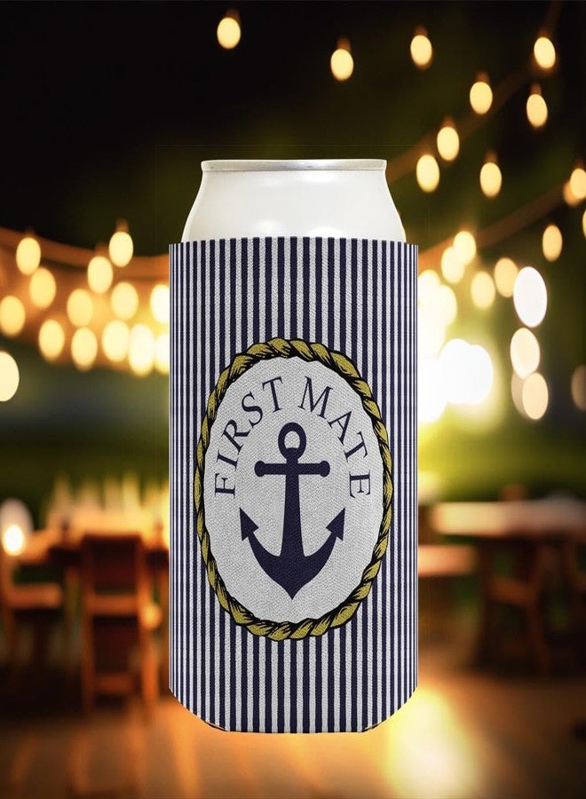 ذيس وير هدية إبحار للزوجين: عبوة من قطعتين من حافظات المشروبات بتصميم قارب مرساة بحرية، قبطان ومساعده - Image 5