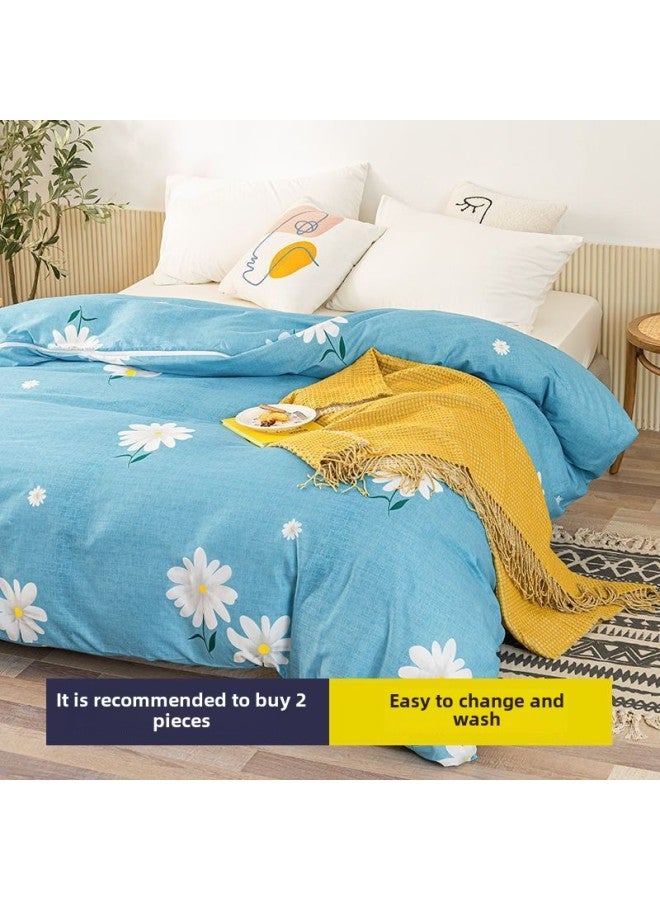 غطاء الشاش، غطاء لحاف مبطن، غطاء لحاف مبلل من القطن، غطاء من الصوف القطني، غطاء مرتبة، وسادة لحاف، بطانة لحاف، غطاء لحاف للحماية - اللون: ديزي الشباب [نموذج تشفير مطور] - المواصفات: 180*200 سم [سحاب رأس فولاذي مزدوج] - Image 1