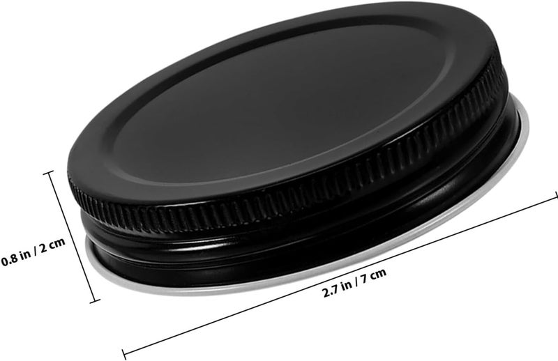 8pcs Wide Mouth Mason Jar Lids 70mm Metal Leak-proof Reusable Canning Jar Covers for Home Storage and Food Preservation - Image 2