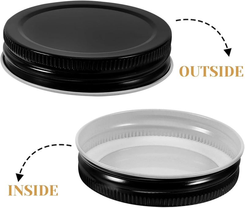 8pcs Wide Mouth Mason Jar Lids 70mm Metal Leak-proof Reusable Canning Jar Covers for Home Storage and Food Preservation - Image 3