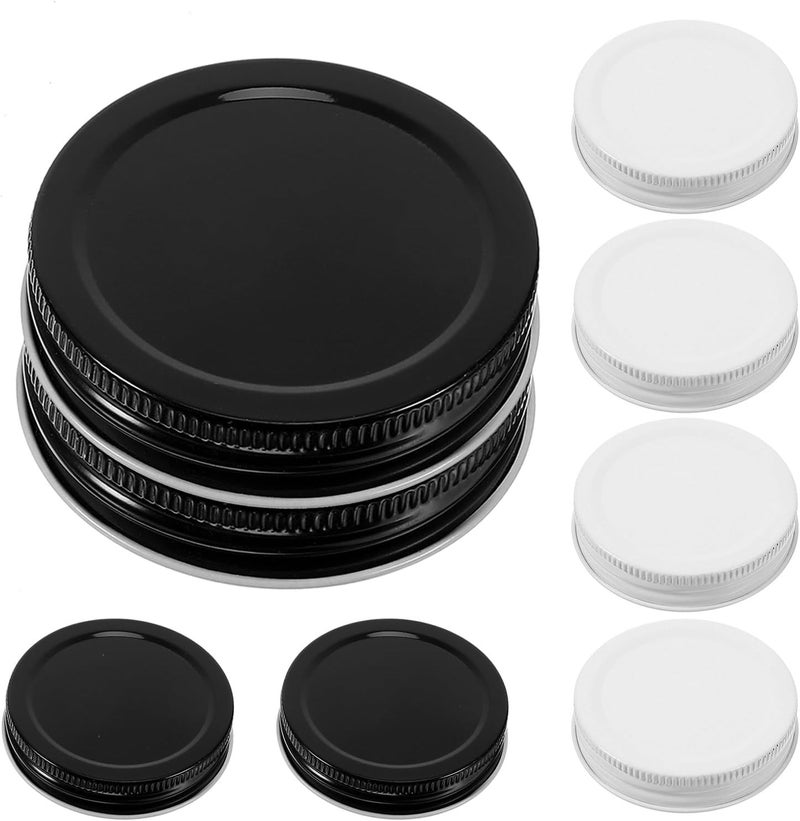 8pcs Wide Mouth Mason Jar Lids 70mm Metal Leak-proof Reusable Canning Jar Covers for Home Storage and Food Preservation - Image 1