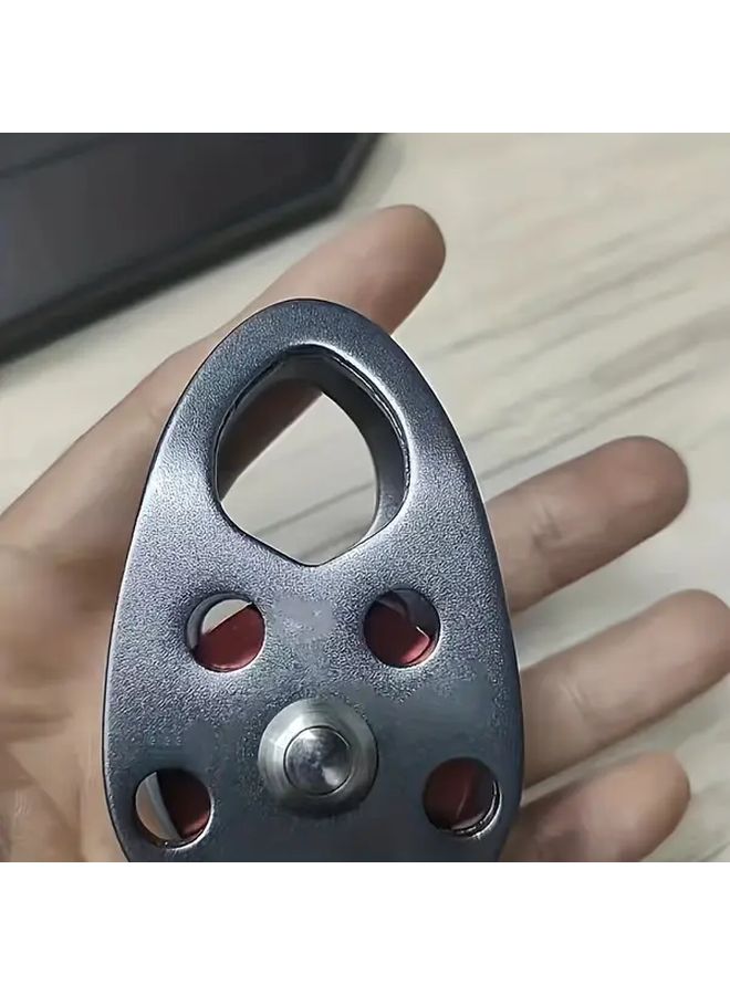 Grayish Red Heavy Duty Aluminum Alloy Pulley High Strength Wear Resistant For Lifting And Material Handling - Image 1