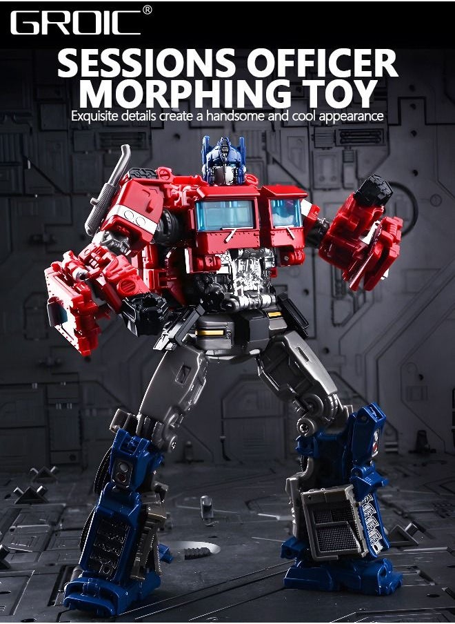 GROIC 2 In 1 Deformation Robot Toy, Deformed Car Robot Toys, Action Figure Deformation Car Model, Portable Alloy Deformation Robot Toys Gift for Kids-Optimus Prime  - Image 2