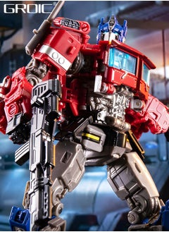 GROIC 2 In 1 Deformation Robot Toy, Deformed Car Robot Toys, Action Figure Deformation Car Model, Portable Alloy Deformation Robot Toys Gift for Kids-Optimus Prime  - Image 3