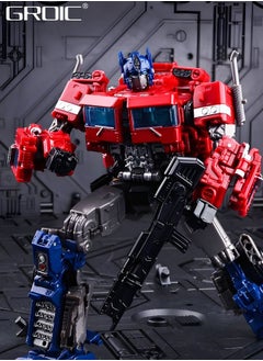 GROIC 2 In 1 Deformation Robot Toy, Deformed Car Robot Toys, Action Figure Deformation Car Model, Portable Alloy Deformation Robot Toys Gift for Kids-Optimus Prime  - Image 5