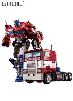 GROIC 2 In 1 Deformation Robot Toy, Deformed Car Robot Toys, Action Figure Deformation Car Model, Portable Alloy Deformation Robot Toys Gift for Kids-Optimus Prime  - Image 1