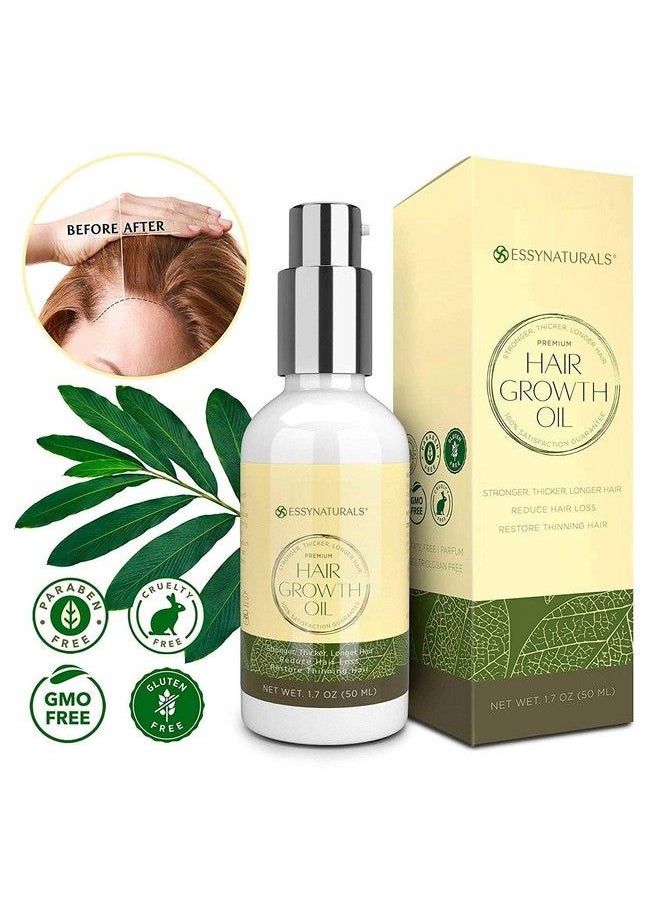 EssyNaturals Advanced - Hair Growth Serum Hair Growth Oil With Biotin & Castor Oil Hair Growth For Women Hair Loss Treatments Rosemary Oil For Hair Growth Hair Growth Products For Thicker Longer Fuller Healthier Hair - Image 1