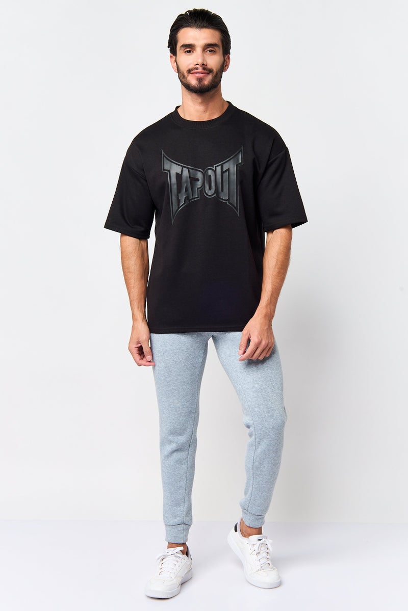 TapouT تي شيرت رياضي للرجال بأكمام قصيرة، خارجي، أسود - Image 1