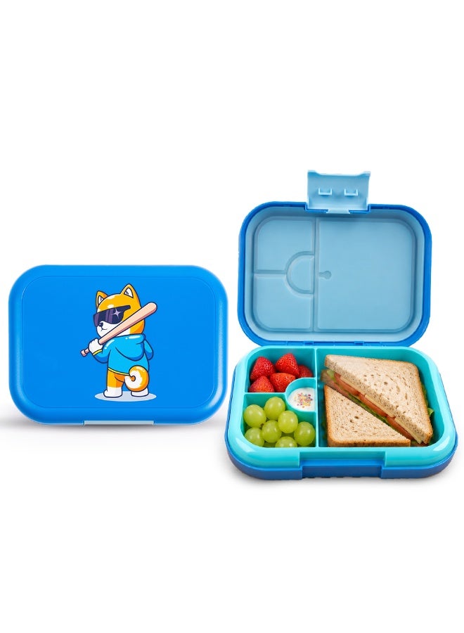 Cocobee Bento Lunch Box, Microwave Safe Removable Food Tray, BPA Free- Blue - Image 1