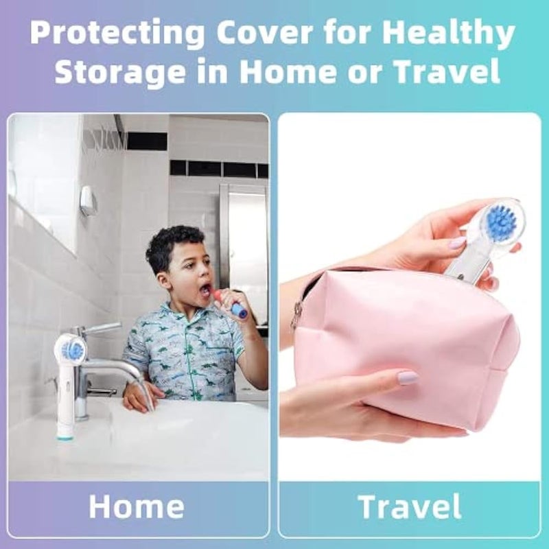 THE PACK 4 - Reusable Toothbrush Head Covers Compatible with Oral-B Electric Toothbrush Heads and Hygienic Storage Better at Home and Travel - Image 5