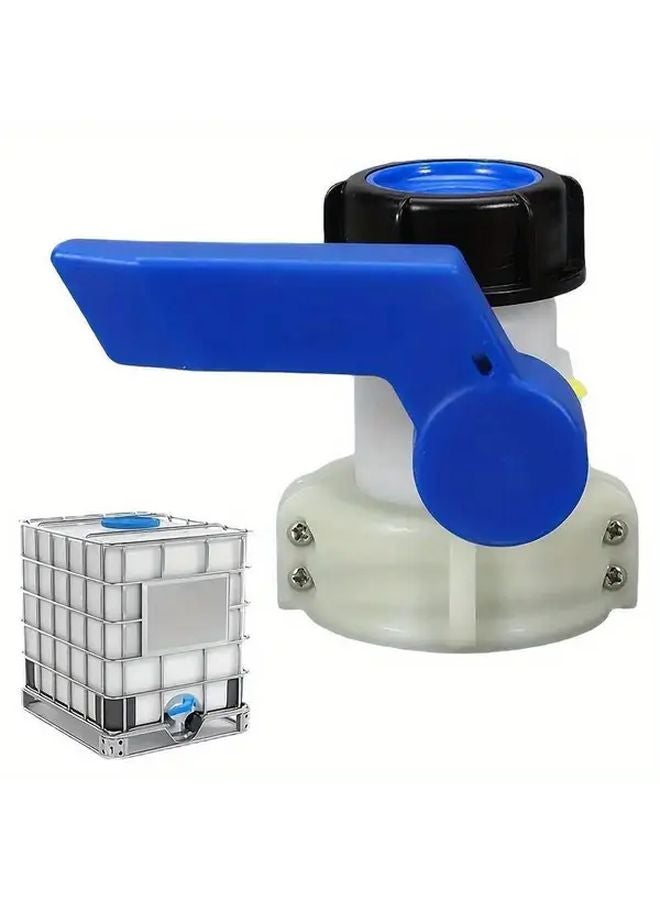 V211 DN50 Heavy Duty IBC Tank Lid Valve Adapter With Butterfly Valve Leak Proof - Image 4