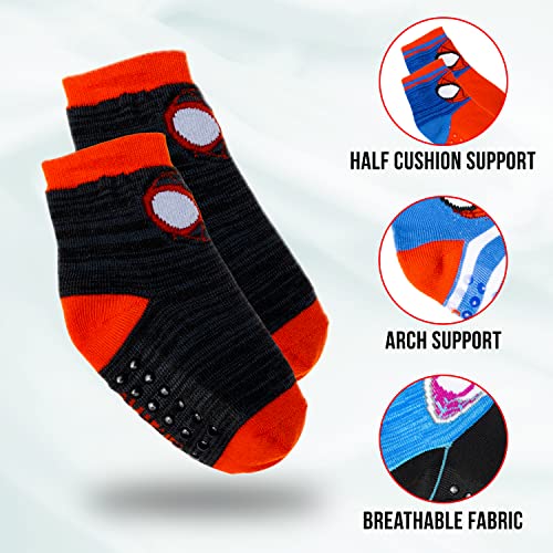 MARVEL Spiderman Grip Socks, Toddler Boys 10 Pack, Spider-Man Gripper Socks, Amazing Variety Pack 4-5T - Image 3