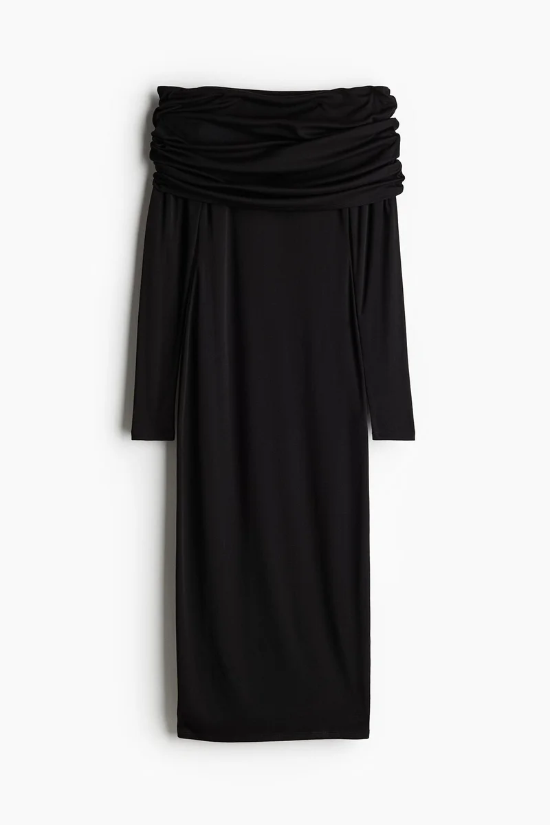 H&M Foldover-edge off-the-shoulder dress