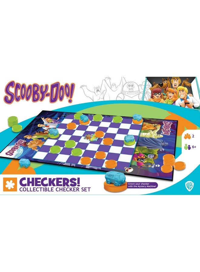MasterPieces MasterPieces Officially Licensed Scooby Doo Checkers Board Game for Families and Kids Ages 6 and Up
