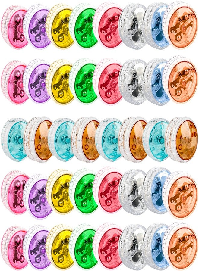 Drayear 40 Pcs LED Light Up Yo-Yos Bulk Pack Glow in The Dark Yoyo Toys Plastic YoYos for Beginner Birthday Party Favors Classroom Prizes Carnival Goodie Bag Fillers - Image 1