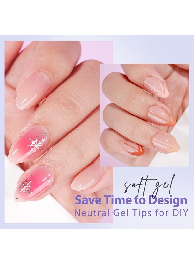 بي تي آرت بوكس أطراف أظافر جل قصيرة بلون اللوز من BTArtbox - أظافر جل ناعمة من XCOATTIPS، أظافر جل طبيعية مضغوطة مسبقًا، أظافر صناعية كاملة التغطية بلون طبيعي لفن الأظافر اليومي - Image 5