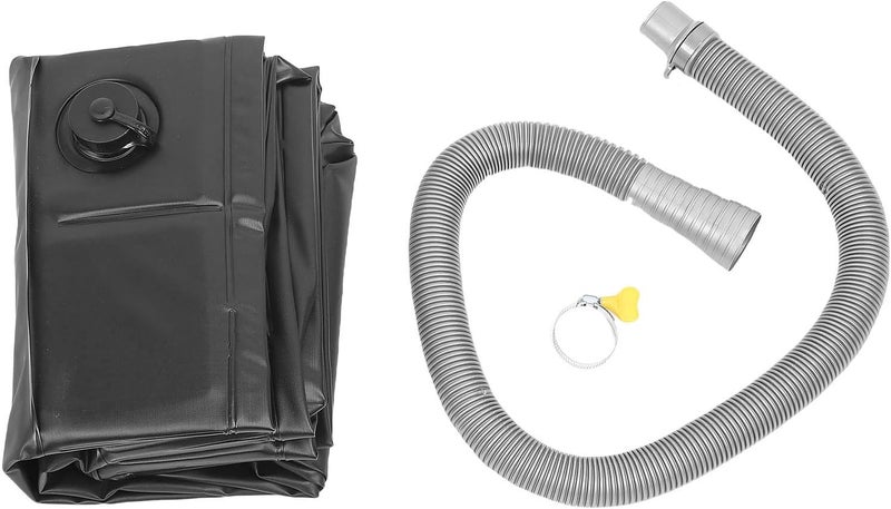 حوض الاستحمام المحمول Keenso، مقاس 41x41x6 بوصة، قاعدة استحمام قابلة للطي من PVC مع سدادة تصريف مدمجة وخرطوم بطول 1 متر للاستخدام في المركبات الترفيهية والتخييم والشاطئ والأنشطة الخارجية - Image 3