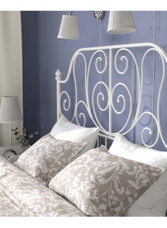 Living Bed Frame with Antique Headboard Metal Bed Base 120*200 CM  - Image 2