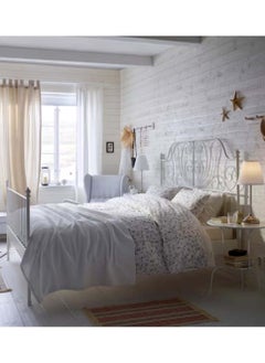 Living Bed Frame with Antique Headboard Metal Bed Base 120*200 CM  - Image 5